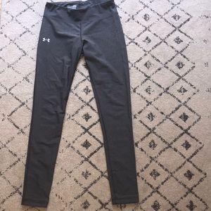 Gray Under Armour compression athletic leggings M